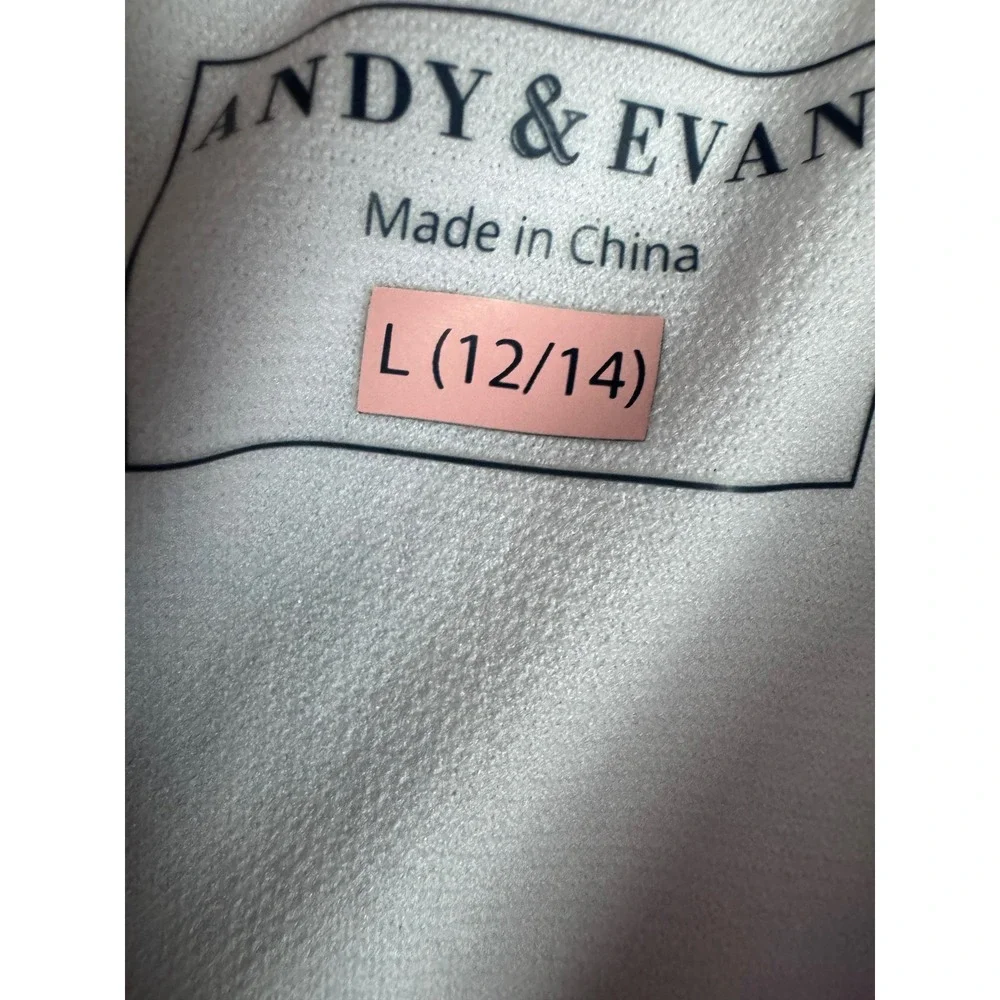 Andy & Evan Swim Girls One Piece‎ Swimsuit Pink Swirl UPF 50+ L (12/14) NWT